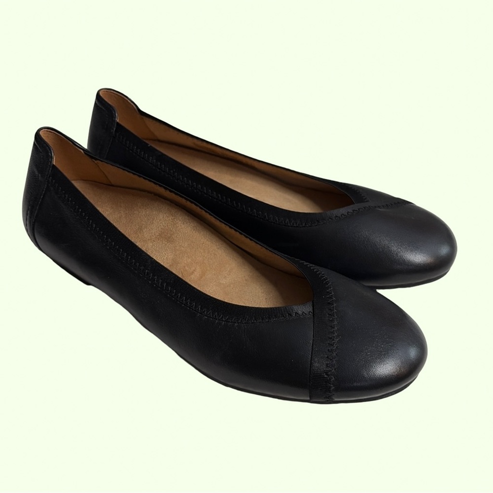Vionic Caroll Leather Ballet Flats 7